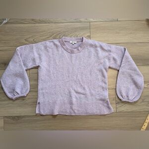Madewell Payton Pullover Lavender Crew Neck Sweater. Wool Alpaca Blend. Sz Med